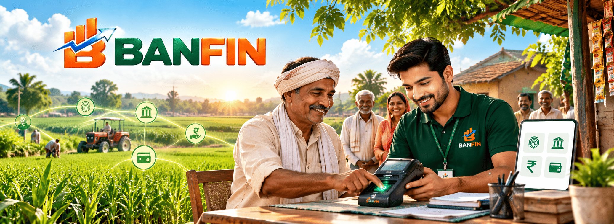 Banfin MoneyZone digital services at your nearest shop