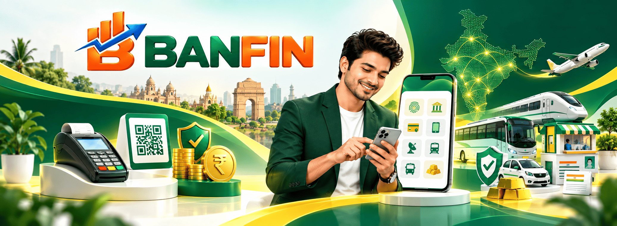 Banking, bills and travel from one Banfin MoneyZone app